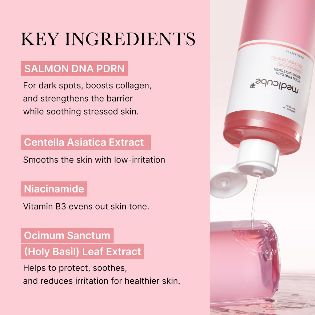 medicube PDRN Toner Salmon DNA Milky Toner | for Hydrating, Moisturizing, Soothing with Ceramide, Peptide | Glass Glow Skin | Korean Skincare, 5.07 fl.oz