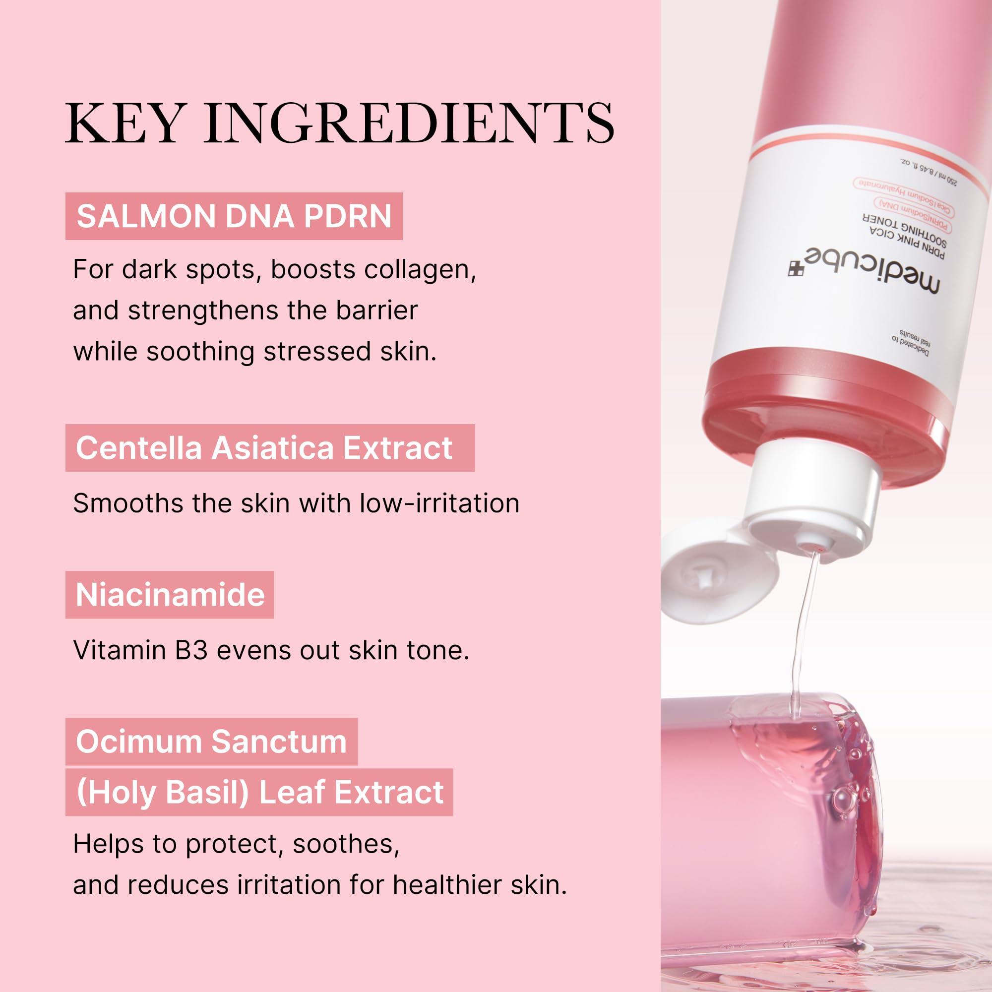 medicube PDRN Toner Salmon DNA Milky Toner | for Hydrating, Moisturizing, Soothing with Ceramide, Peptide | Glass Glow Skin | Korean Skincare, 5.07 fl.oz