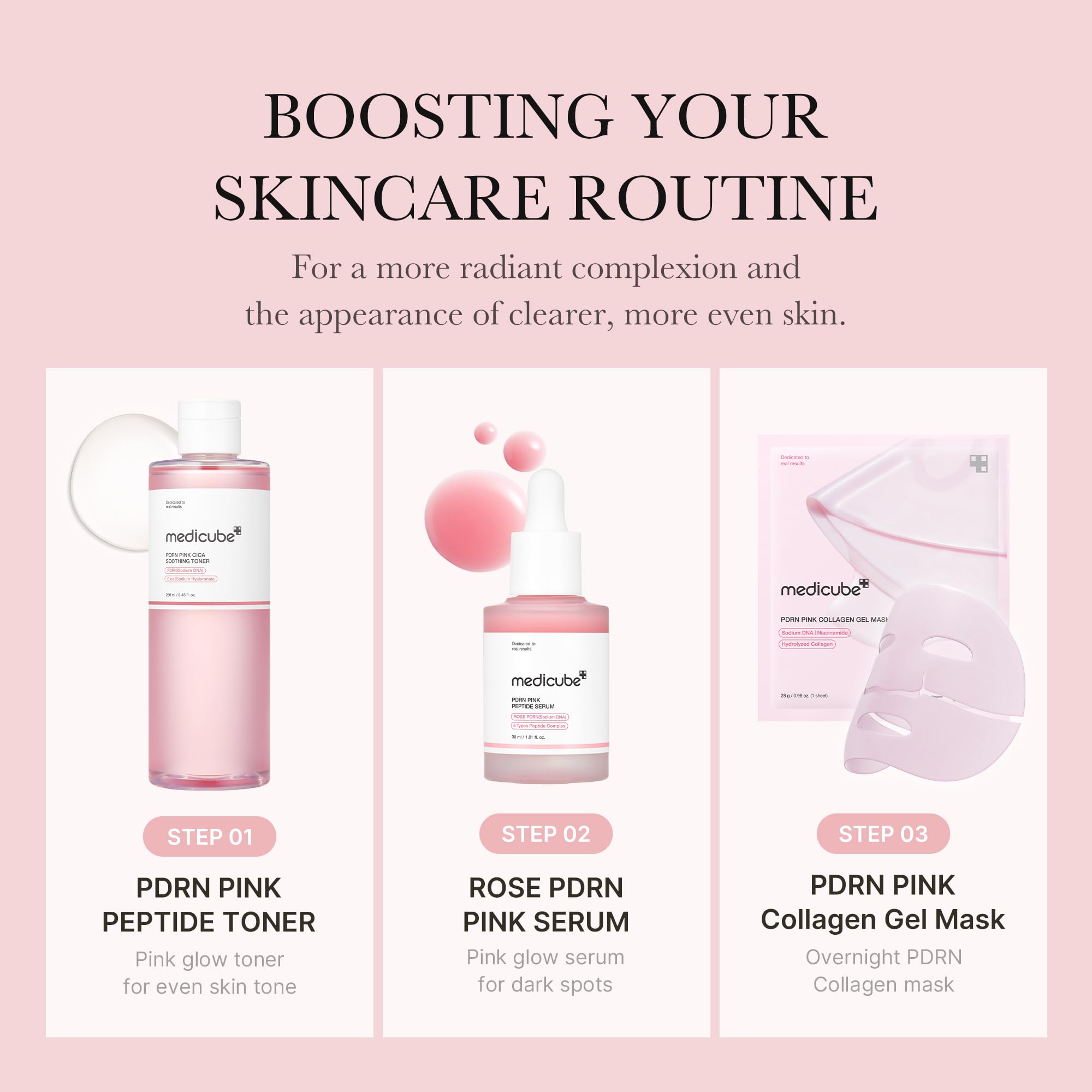 medicube PDRN Toner Salmon DNA Milky Toner | for Hydrating, Moisturizing, Soothing with Ceramide, Peptide | Glass Glow Skin | Korean Skincare, 5.07 fl.oz