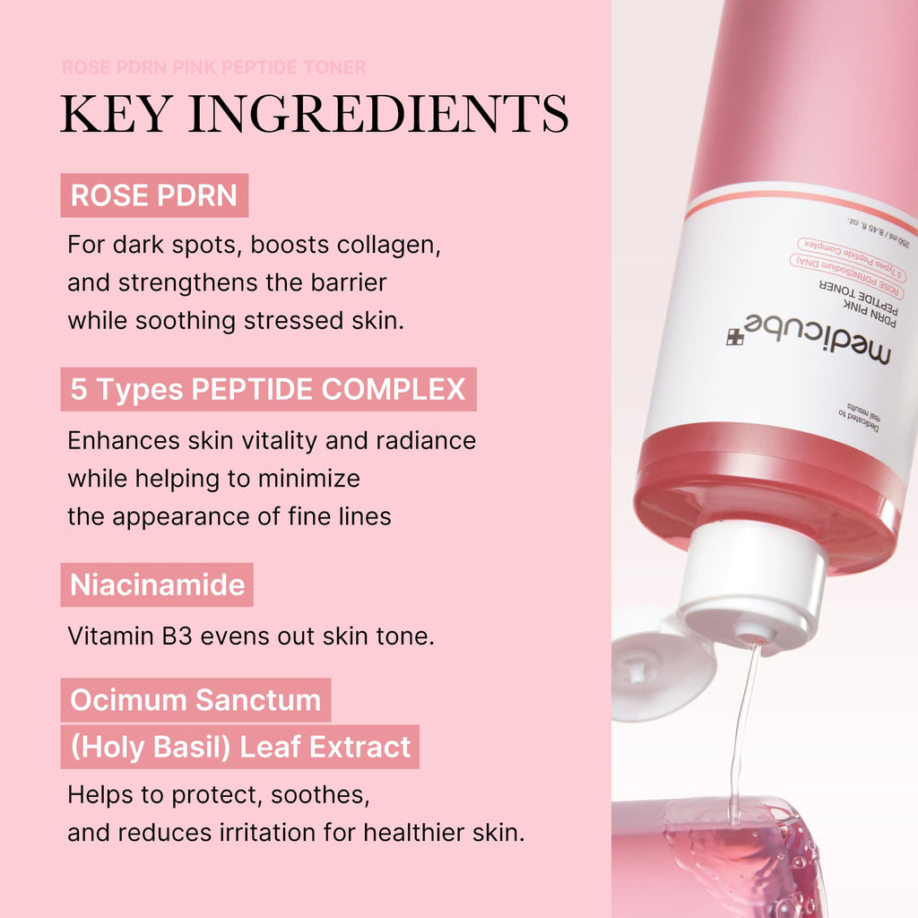 medicube PDRN Toner Salmon DNA Milky Toner | for Hydrating, Moisturizing, Soothing with Ceramide, Peptide | Glass Glow Skin | Korean Skincare, 5.07 fl.oz